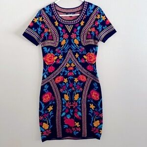 Romeo + Juliet Couture Nieman Marcus floral sweater dress